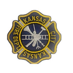 Kansas City Kansas Fire Department KCK KS 2.75" Patch Embroidered NOS Vintage